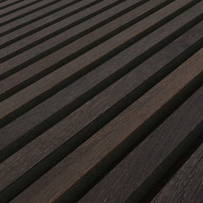 PANELUX™ Smoked Oak Acoustic Slat Wall Panel (9' Height)