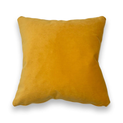 Velvet Pillows with 100% Feather Insert - Buttercup
