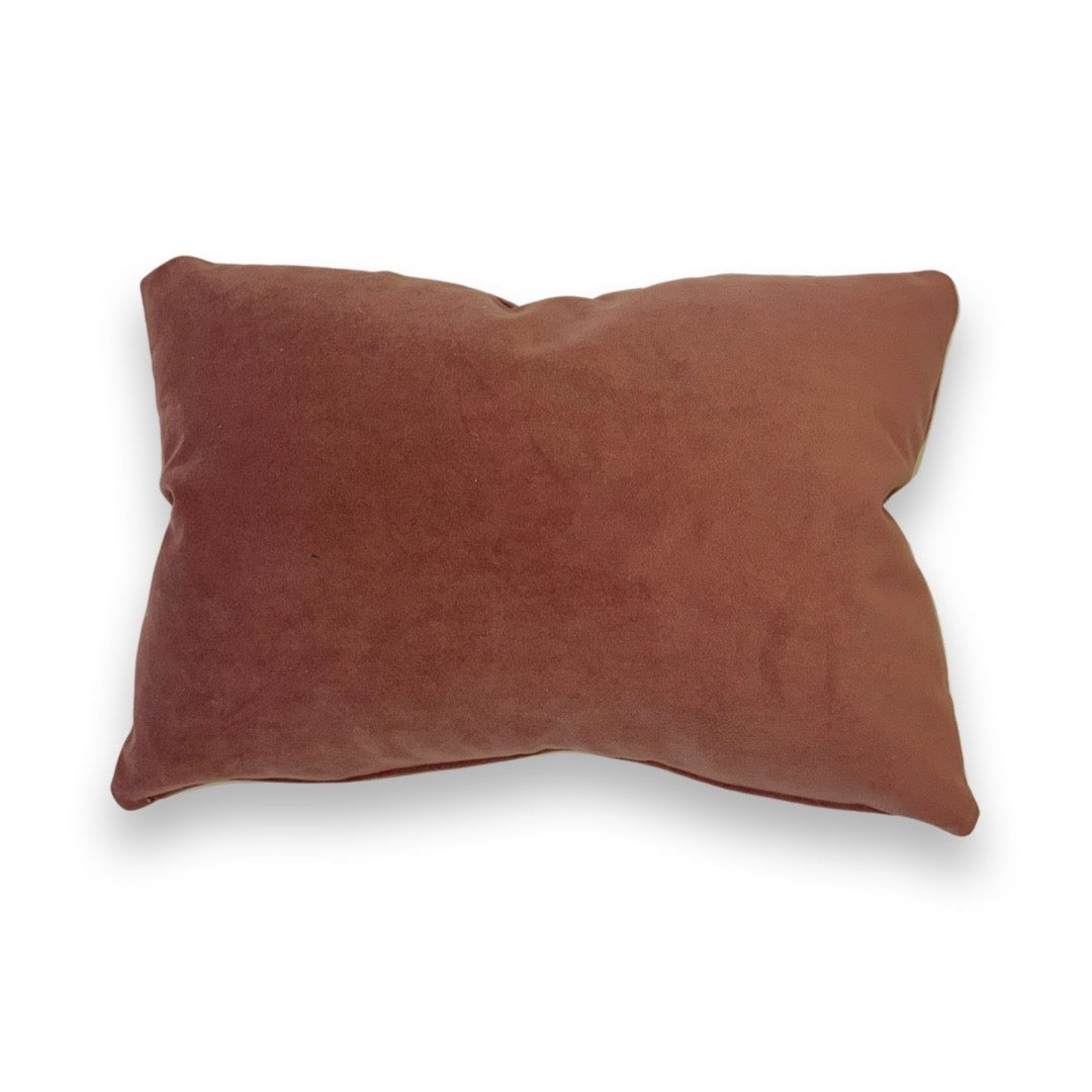 Velvet Pillows with 100% Feather Insert - Musk