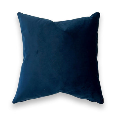 Velvet Pillows with 100% Feather Insert - Denim