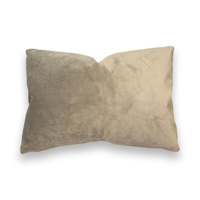 Velvet Pillows with 100% Feather Insert - Cobblestone