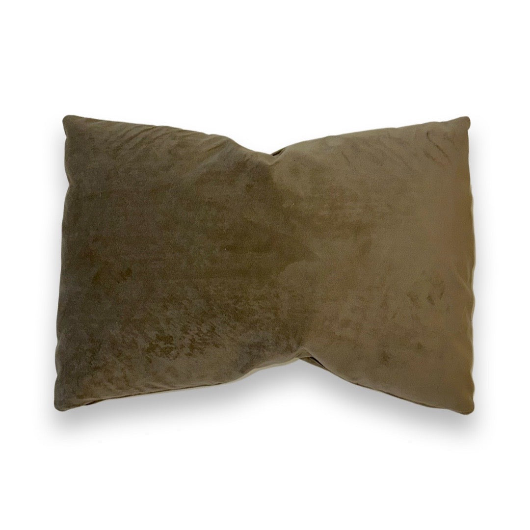 Velvet Pillows with 100% Feather Insert - Storm