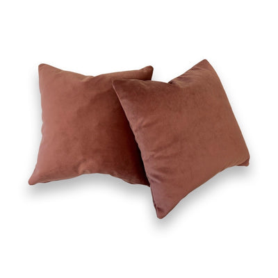 Velvet Pillows with 100% Feather Insert - Musk
