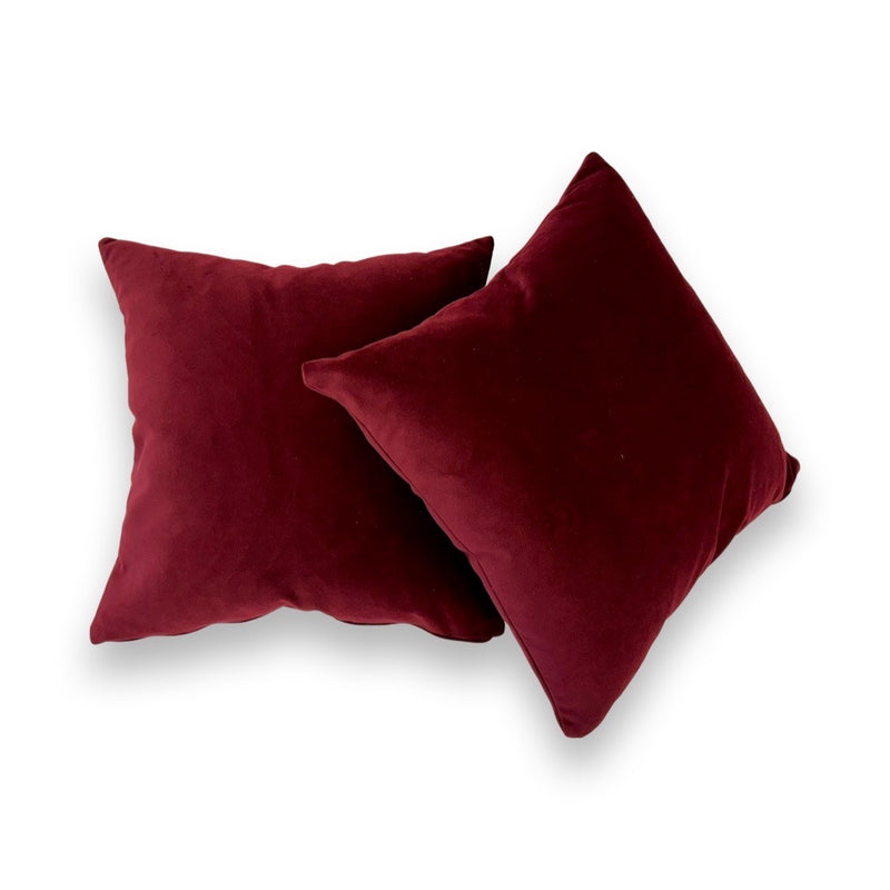 Velvet Pillows with 100% Feather Insert - Scarlett