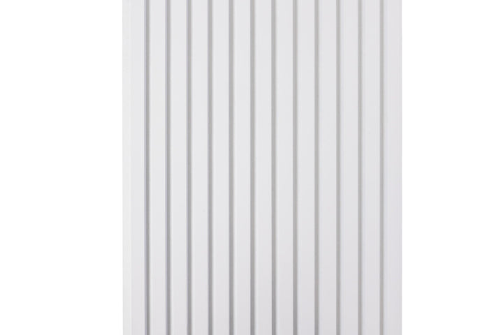 PANELUX™ White Soft Touch (White Felt) Acoustic Slat Wall Panel (9' Height)
