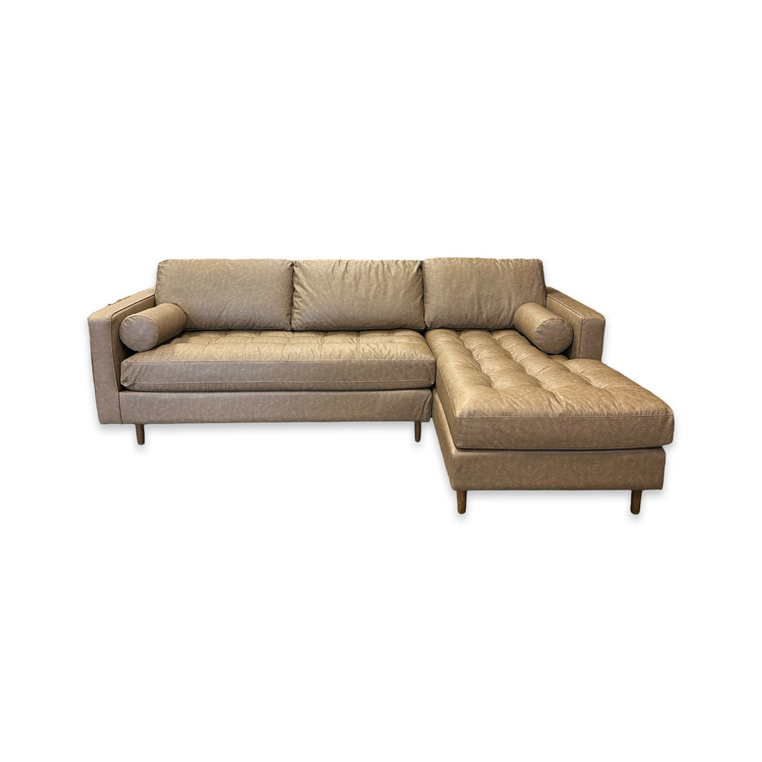 York Sectional - Maple Leather