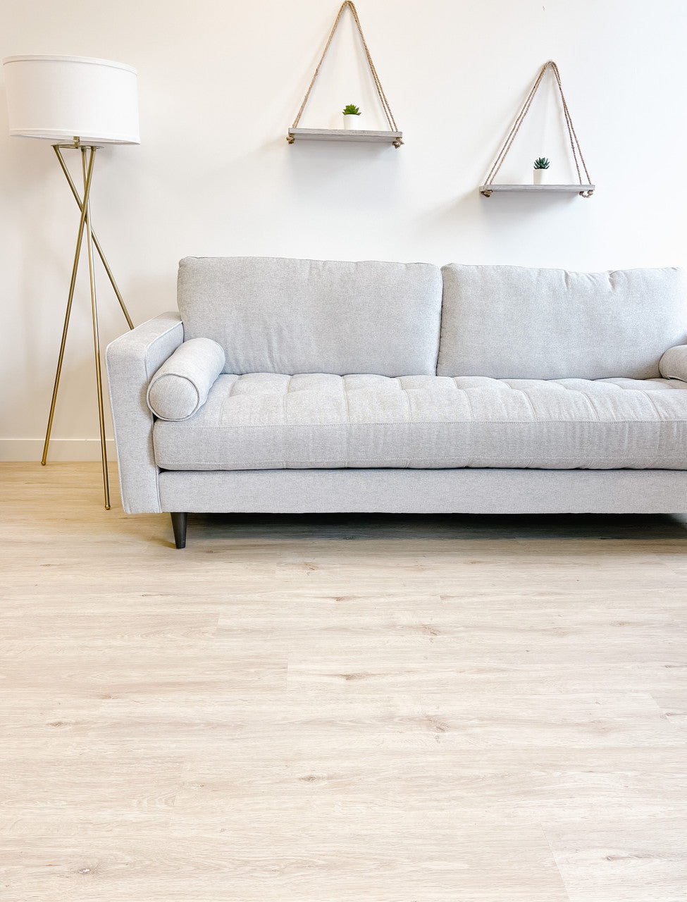 White oak SPC vinyl plank flooring Calgary