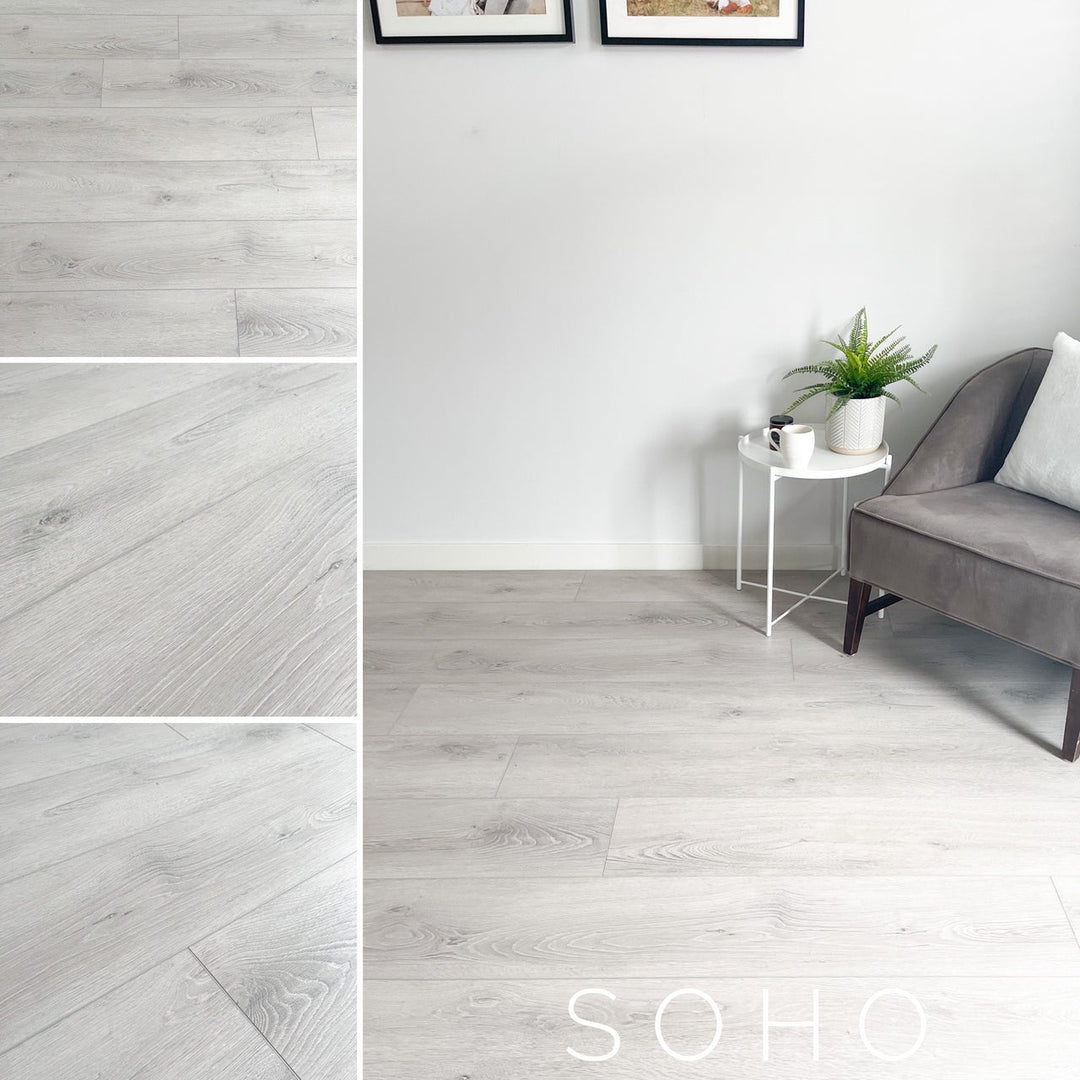 Light Grey SPC Vinyl Plank Flooring Calgary