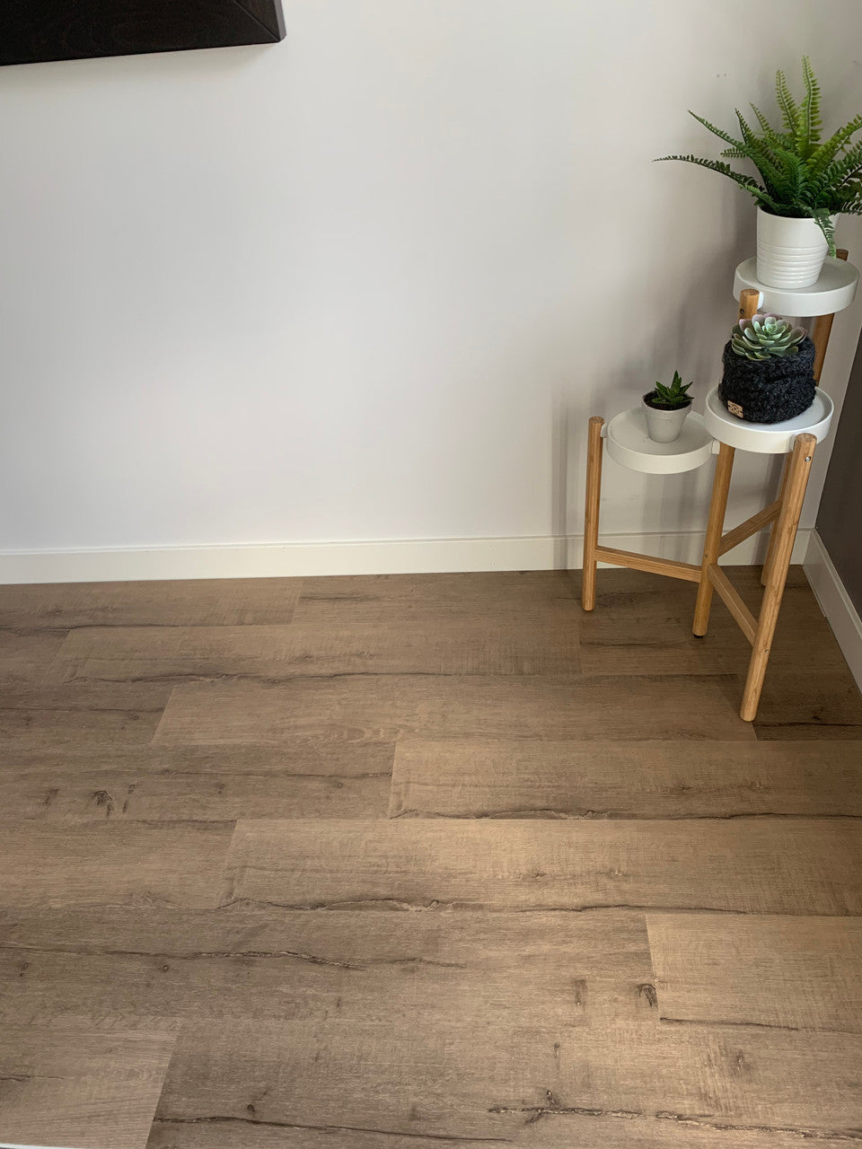 mid-tone brown chestnut like Vinyl Plank Flooring