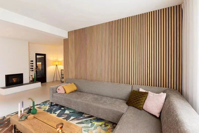 PANELUX™ Oak Acoustic Slat Wall Panel (9' Height)