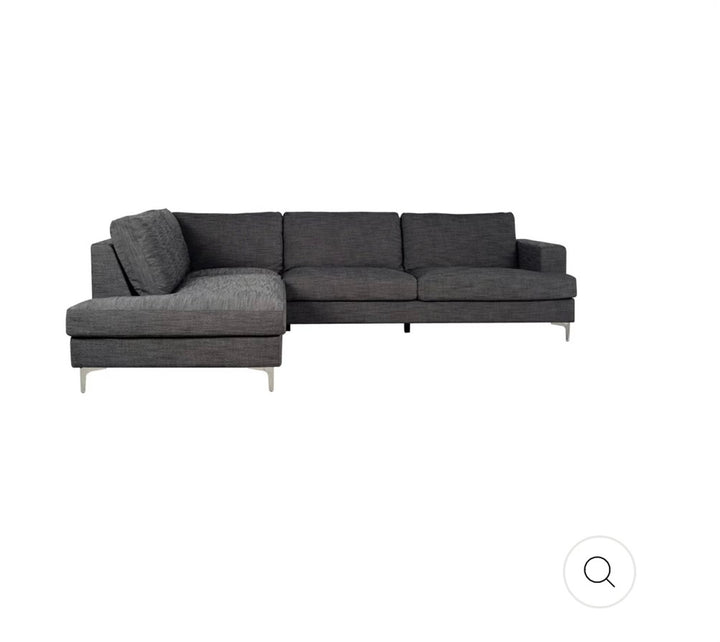 Feather Sectional - Charcoal