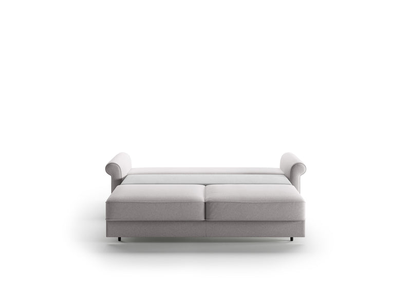 Luonto roll arm king sofa bed in pulled out position
