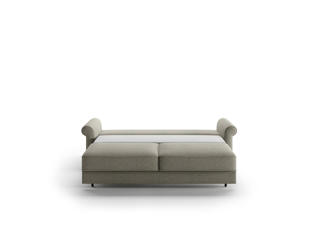 Luonto roll arm king sofa bed in pulled out position