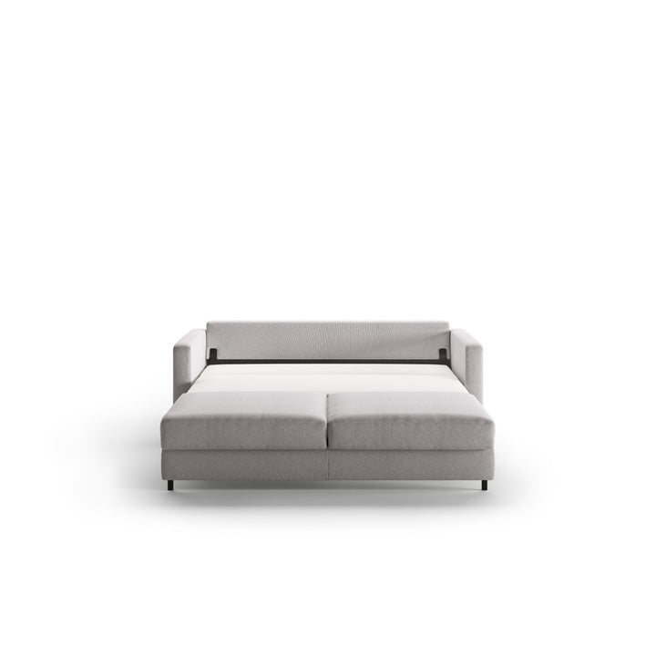 white Luonto king sized sleeper sofa in bed position