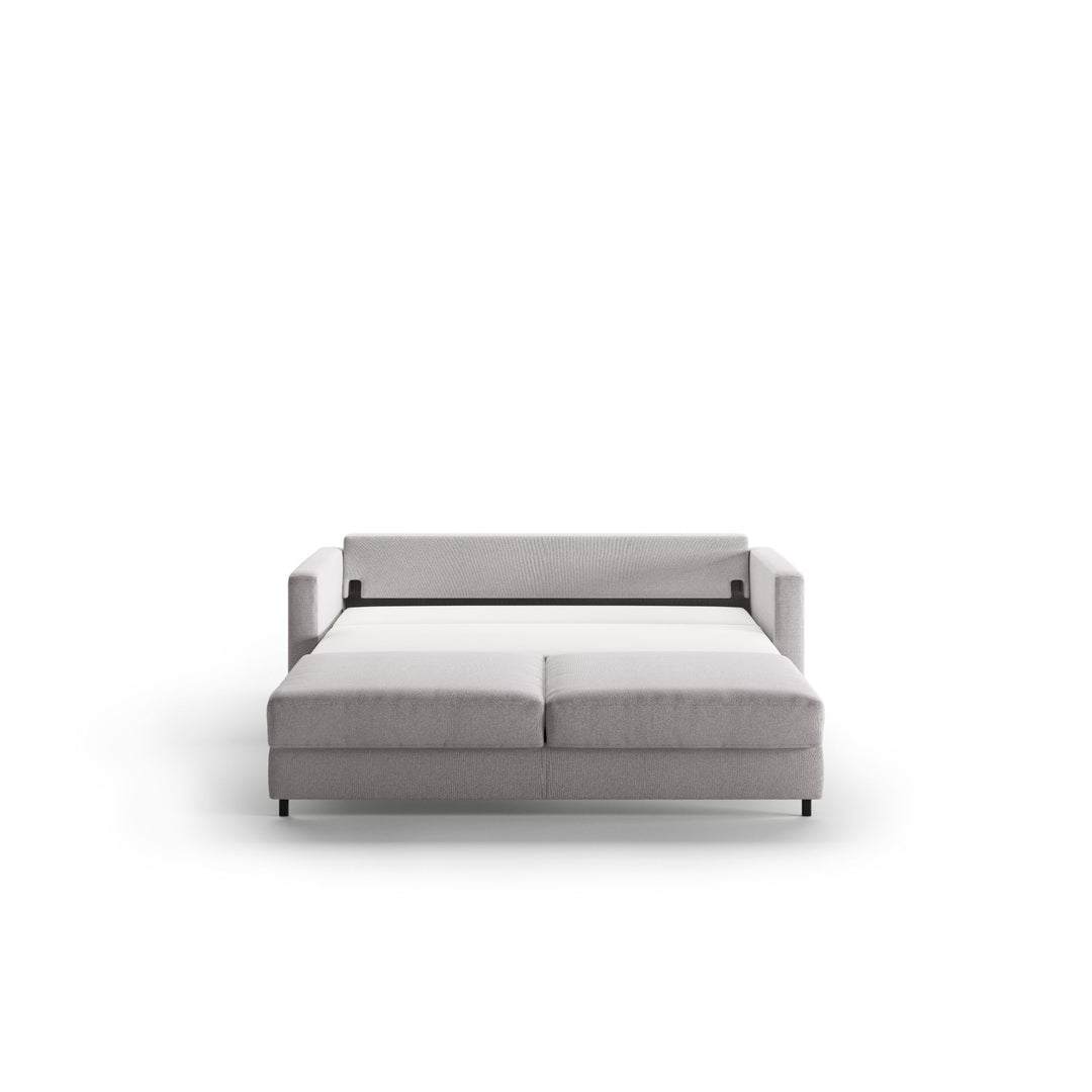 white Luonto king sized sleeper sofa in bed position