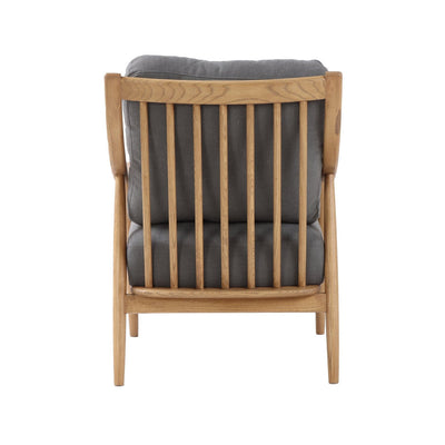 solid wood framed accent chair