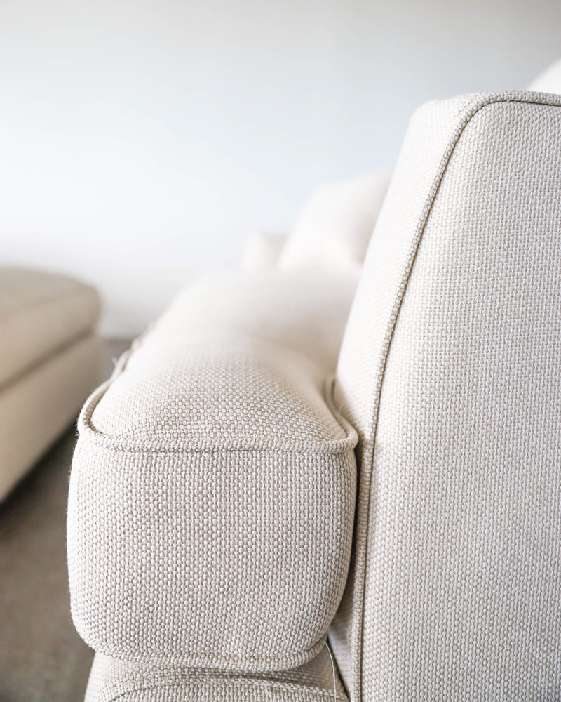 close up of a Bitmore natural sofa