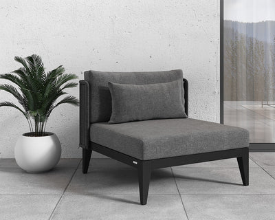 modern armless outdoor lounge chair from the Outdoor by SUNPAN collection