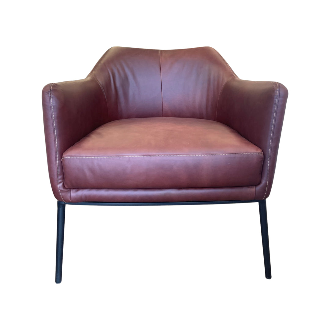 Cabernet colored accent chair