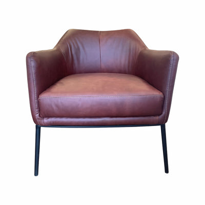 Cabernet colored accent chair