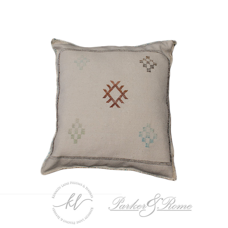 grey artisan patterned throw pillow cover