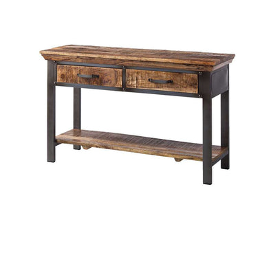 photo of an industrial reclaimed 2 Drawer Console Table  