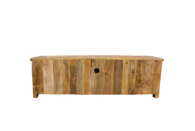 TV media console table made from solid wood