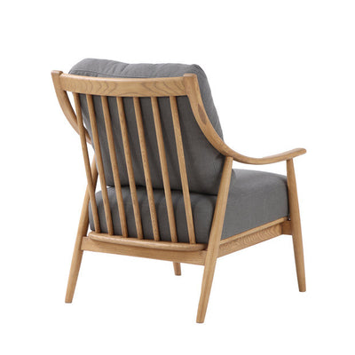 solid wood framed accent chair