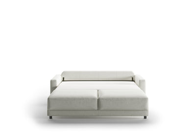 white King Size Sofa Sleeper fully extended