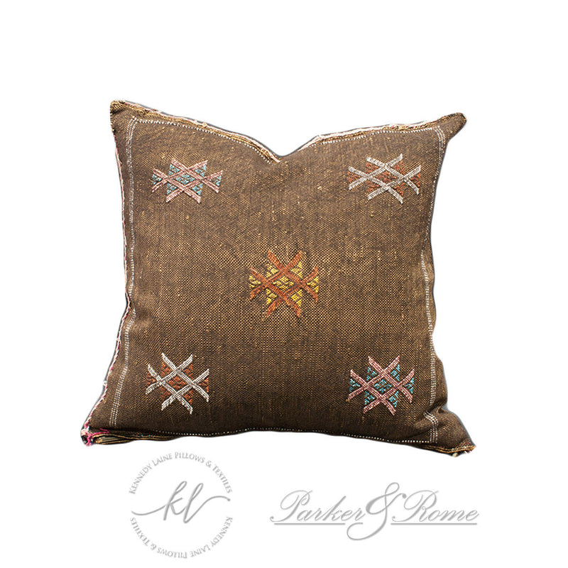 brown throw pillow cover