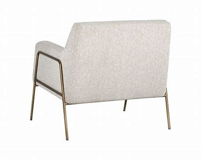 The Cybil chair with gold accent frame