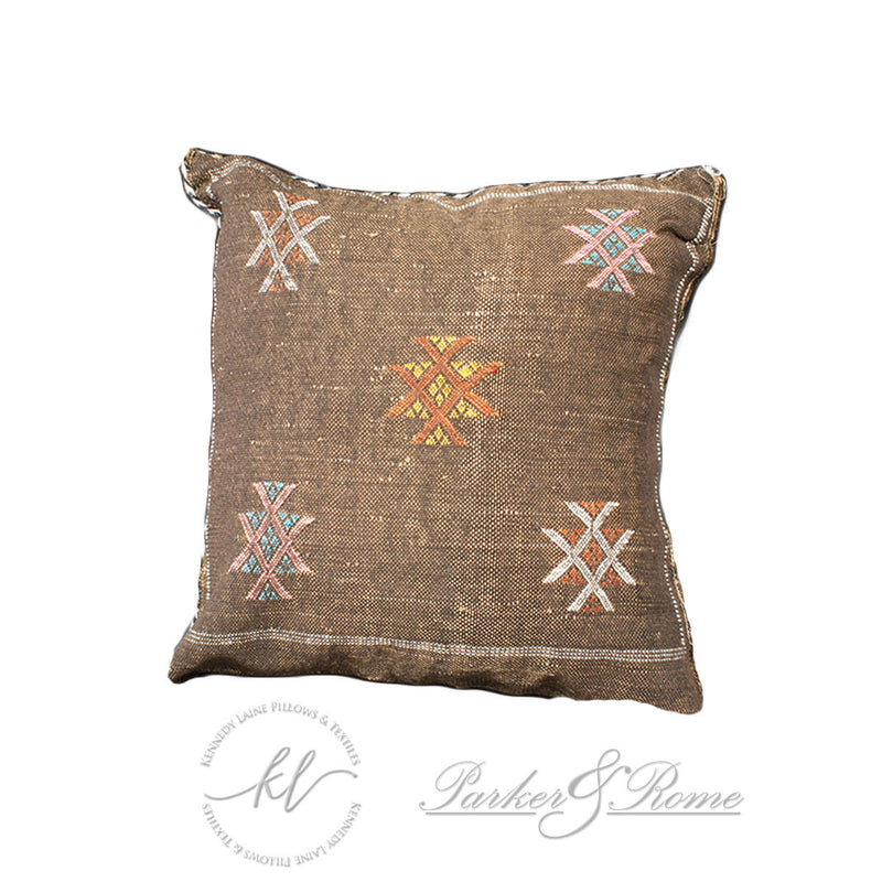 brown throw pillow cover