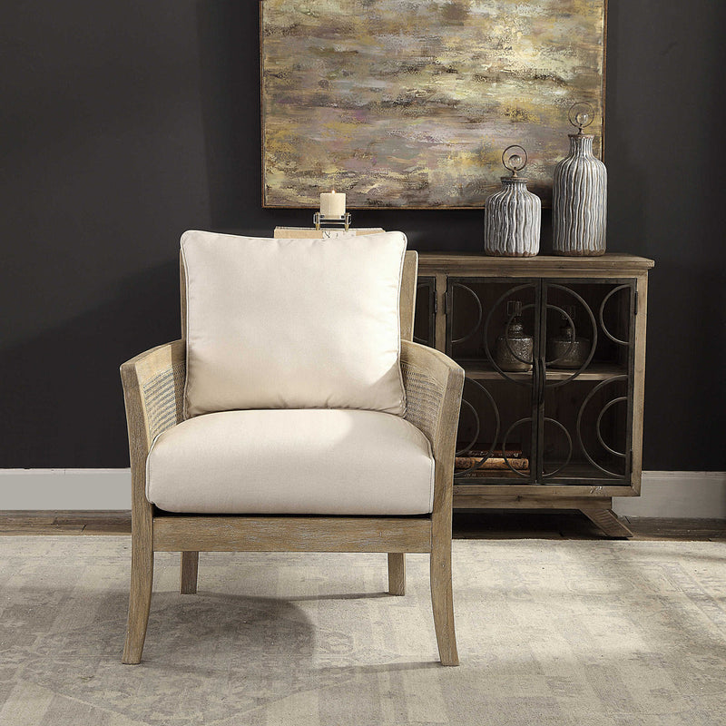 Solid Wood Accent Chair