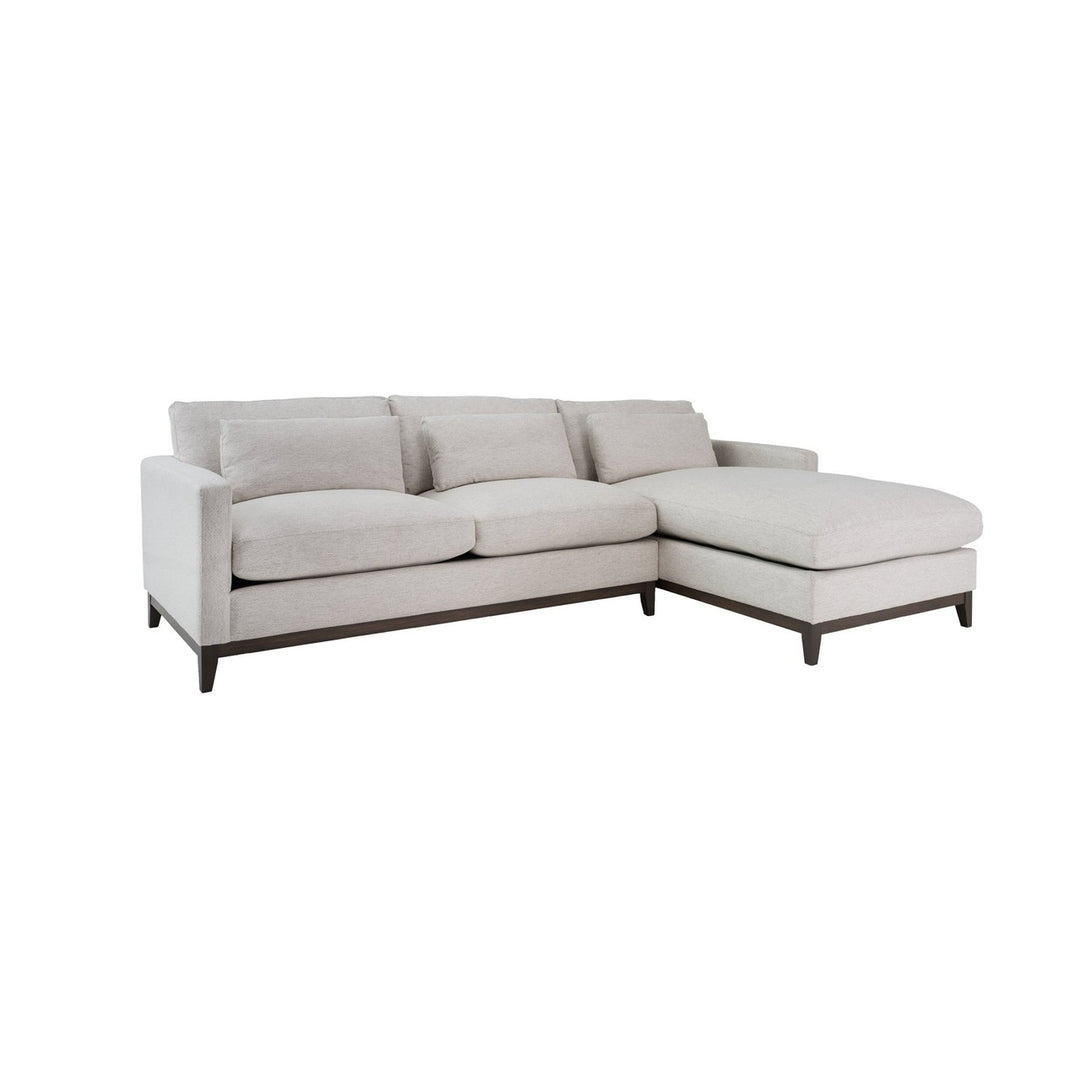 Cream Fabric Sectional Sofa